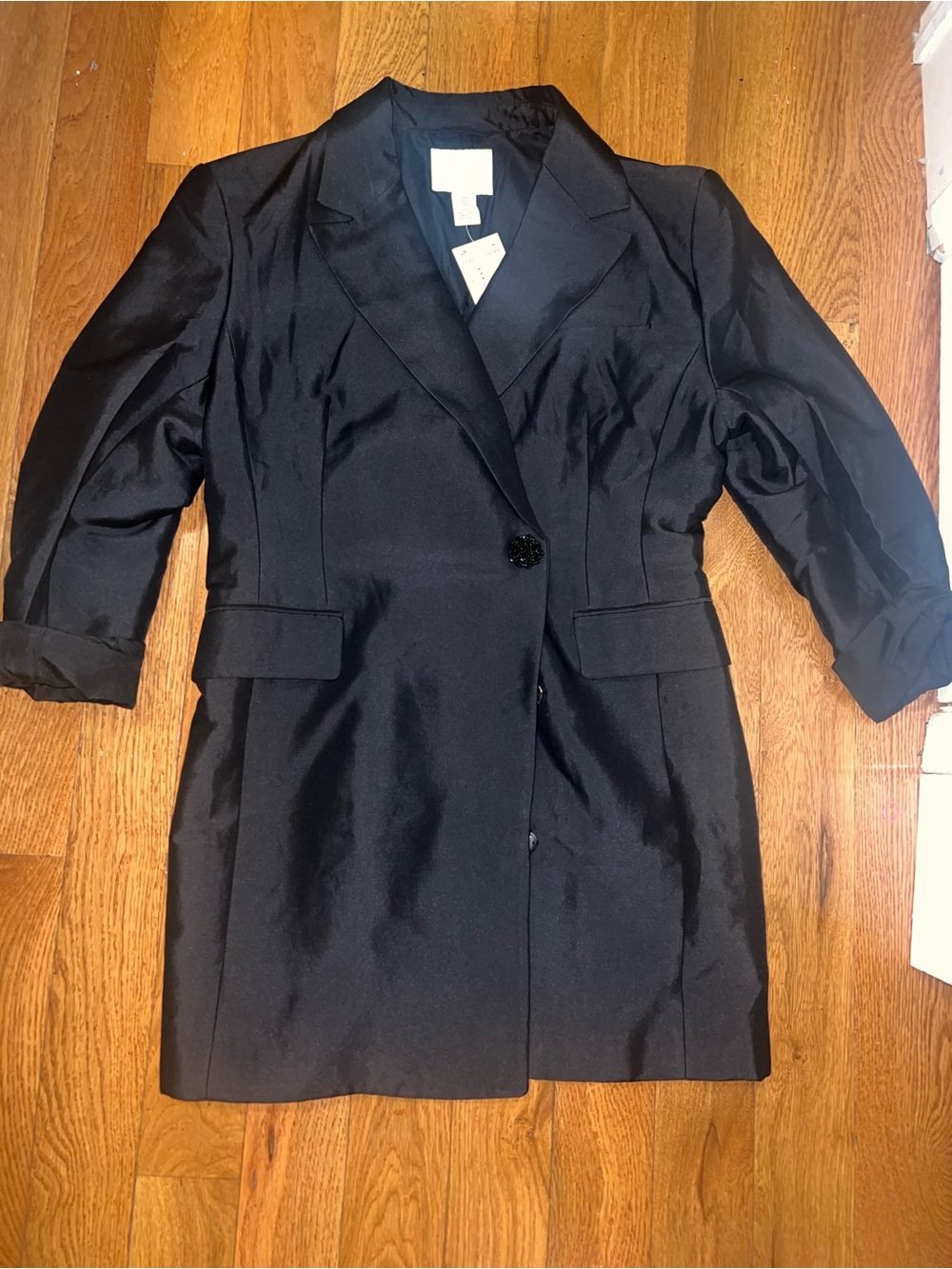 H&M Black Long Women's Blazer Jacket